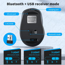 Load image into Gallery viewer, Ergonomic Bluetooth Mouse 1600DPI
