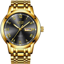 Load image into Gallery viewer, LIGE New Gold Watch Women Watches
