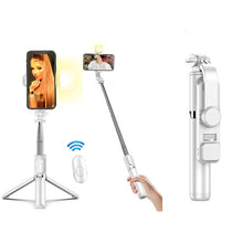 Cargar imagen en el visor de la galería, New Wireless Bluetooth selfie stick tripod Bluetooth Foldable
