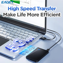 Load image into Gallery viewer, Eaget Portable External Hard Drive 1TB 5TB HDD 2.5 inch 5Gbps External Hard Disk Memory Compatible for PC Mac Desktop MacBook
