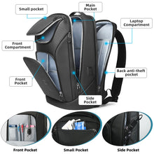 Cargar imagen en el visor de la galería, 17 inch Laptop Backpack Expandable Men Business
