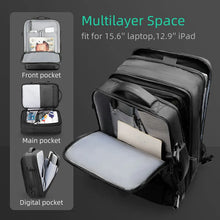 Cargar imagen en el visor de la galería, 17 inch Laptop Backpack Expandable Men Business
