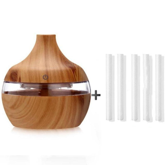 300ml USB Electric Aroma air diffuser wood Ultrasonic air humidifier Essential oil Aromatherapy cool mist maker for home car humidifier Marginseye.com