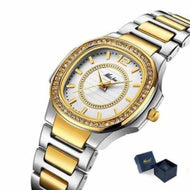 Geneva Designer Ladies Watch Luxury Brand Diamond Quartz Gold Wrist Watch Gifts For Women