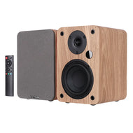 80W 2.0 HiFi Speaker Soundbar Bookshelf Bluetooth Speaker Home Theatre Wooden Music Speakers For TV PC Subwoofer Bass effect USB