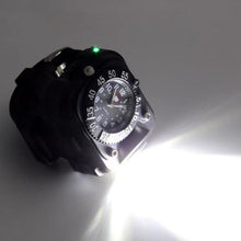 Load image into Gallery viewer, RECHARGEABLE FLASHLIGHT TACTICAL WATCH(With USB charging Cable)
