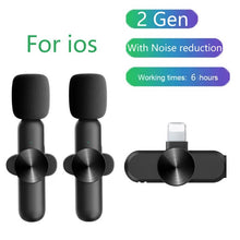 Load image into Gallery viewer, Wireless Lavalier Microphone for iPhone, Android-marginseye.com
